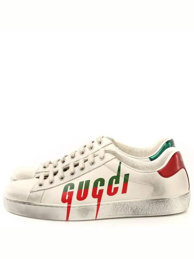 Ace Blade Low-Top Sneakers White - GUCCI - BALAAN 3