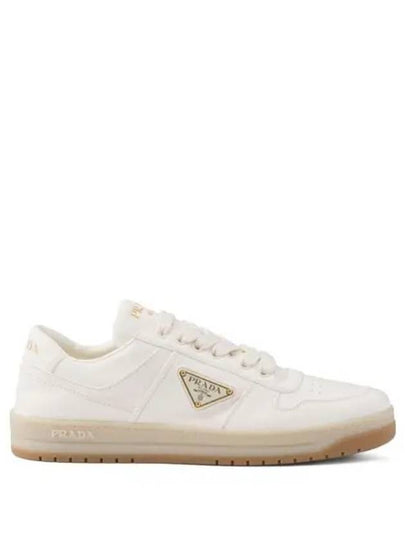 Downtown Nappa Leather Low Top Sneakers Ivory - PRADA - BALAAN 2