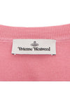 Bea Logo Wool Cardigan Pink - VIVIENNE WESTWOOD - BALAAN 10