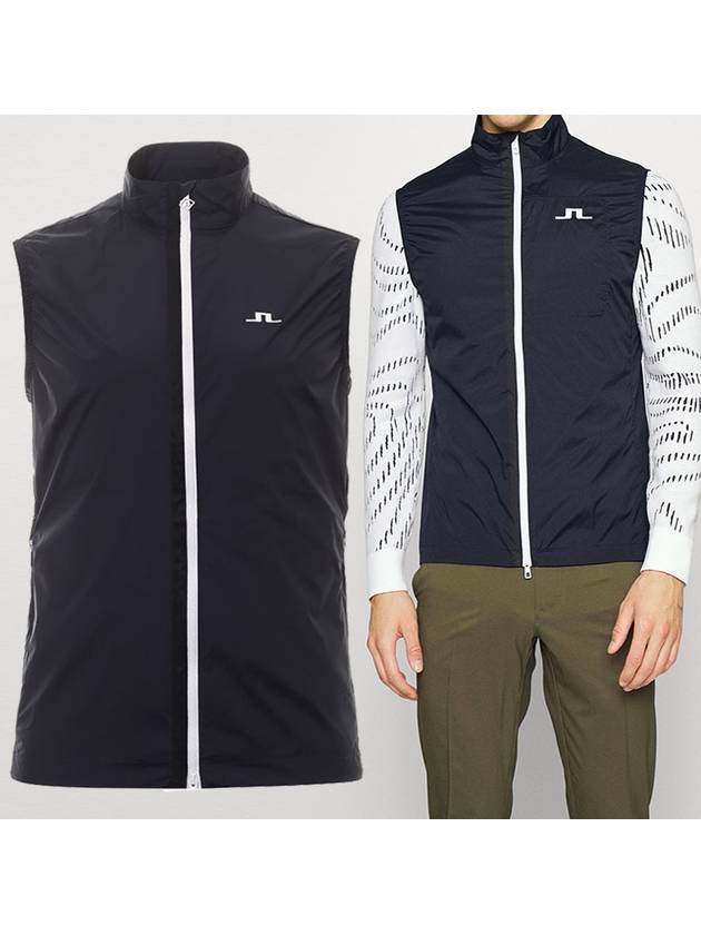 Ash Stretch Wind Light Packable Vest Navy - J.LINDEBERG - BALAAN 2