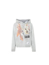 Graphic Printed Distressed Cotton Hoodie Grey - MIHARA YASUHIRO - BALAAN 1