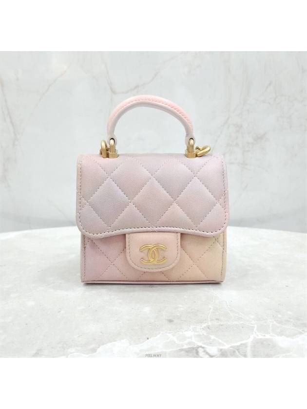 Lux You New product Top handle chain mini bag gradient pink lambskin - CHANEL - BALAAN 1