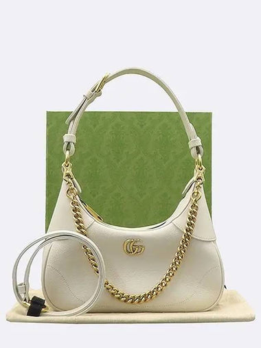 731817 Ivory color leather Aphrodite small chain shoulder bag cross strap 2WAY - GUCCI - BALAAN 1