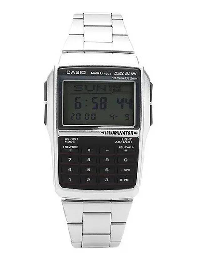 Watch DBC 32D 1ADF DBC 32D 1A Data Bank Calculator Men's Metal Watch - CASIO - BALAAN 1