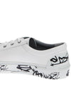 trainers graffiti detail leather sneakers - LANVIN - BALAAN 3