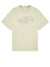 Camo Three Embroidery Regular Fit Cotton Jersey Short Sleeve T-Shirt Pistachio - STONE ISLAND - BALAAN 2