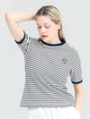 Golf Tennis Striped T-Shirt Black - AVAVE - BALAAN 1