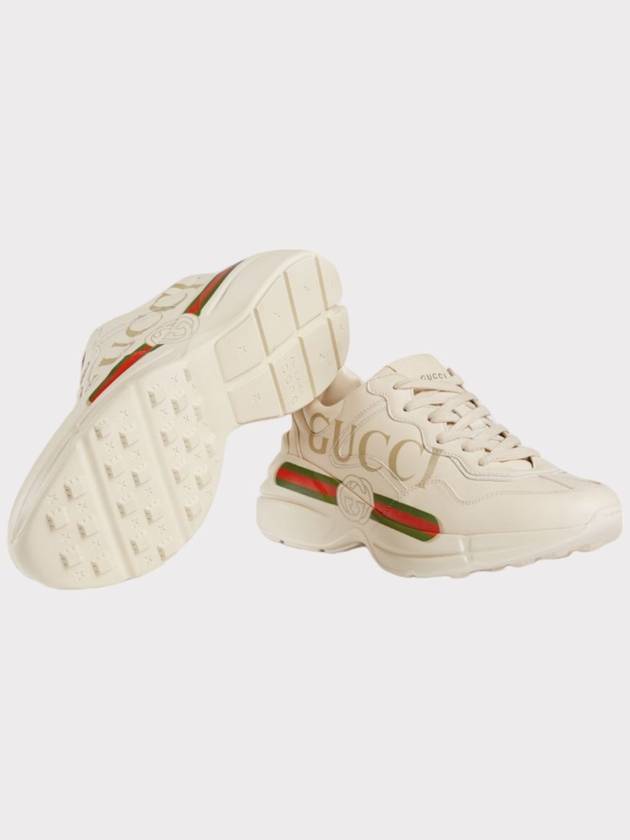 Available after service at domestic department stores Rhyton logo leather sneakers 528892 - GUCCI - BALAAN 5