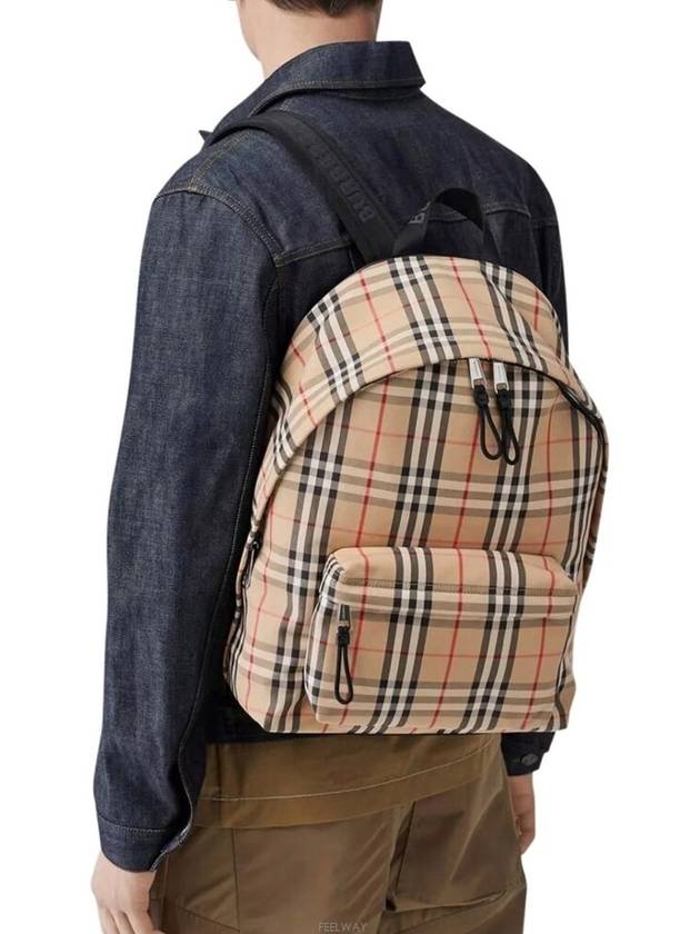 Lux You New Product Archive Beige Vintage Check Backpack 80161061 - BURBERRY - BALAAN 9