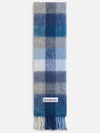 Check Mohair Muffler Grey Blue - ACNE STUDIOS - BALAAN 4