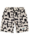 Kids Logo Pattern Short Pants MS029510 200 - MSGM - BALAAN 1