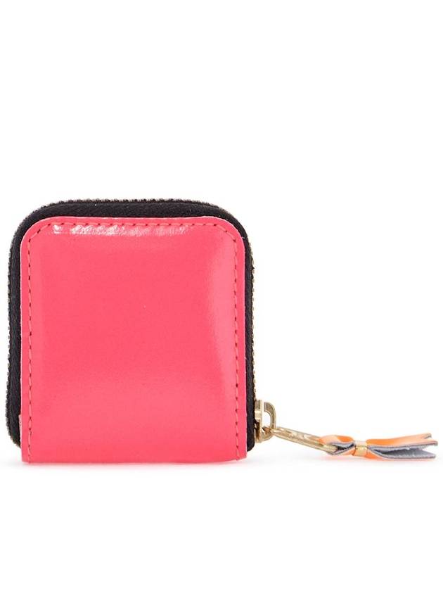 portafoglio super fluo rosa in pelle di capra unisex - COMME DES GARCONS WALLET - BALAAN 2