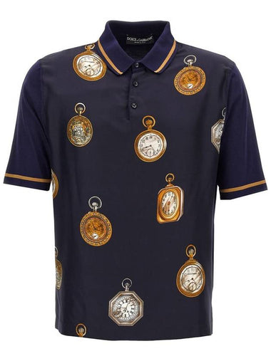 Dolce & Gabbana 'Orologi' Polo Shirt - DOLCE&GABBANA - BALAAN 1