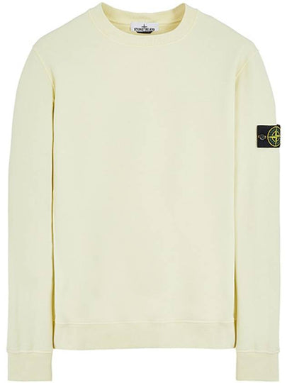 Wappen Patch Crew Neck Sweatshirt Yellow - STONE ISLAND - BALAAN 2