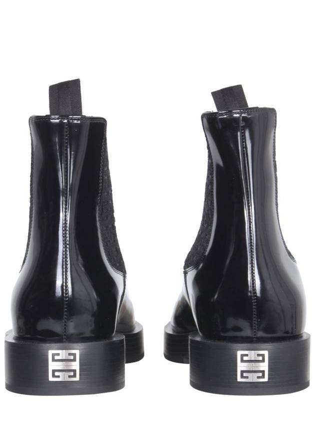 Round Toe Ankle Boots Black - GIVENCHY - BALAAN 4