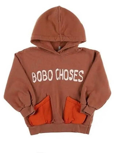 B224AC060 211 Logo Color Block Children s Hoodie - BOBO CHOSES - BALAAN 1