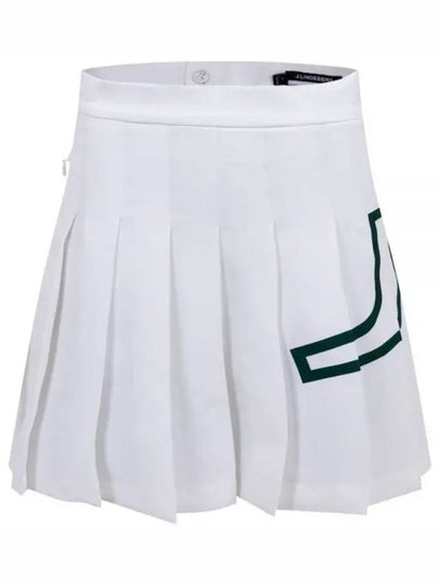 Women's Naomi Pleated Skirt White - J.LINDEBERG - BALAAN 2