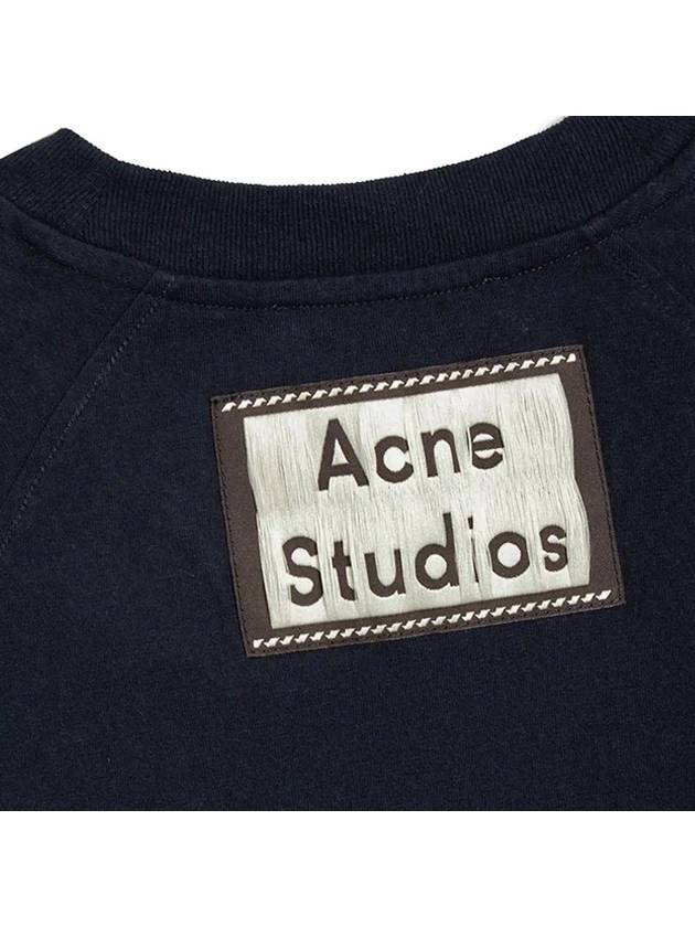 Back Logo Patch Pocket Short Sleeve T-Shirt Navy - ACNE STUDIOS - BALAAN 5