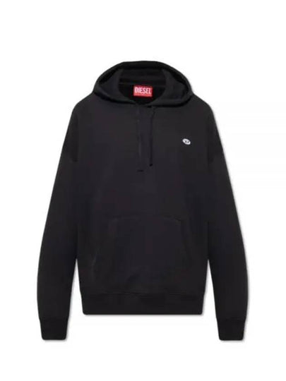 S Rob Doval PJ Oval D Patch Hoodie Black - DIESEL - BALAAN 2