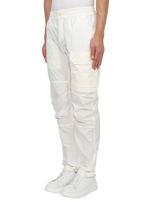 Men's Snap Pocket Cargo Straight Pants White - TEN C - BALAAN 3