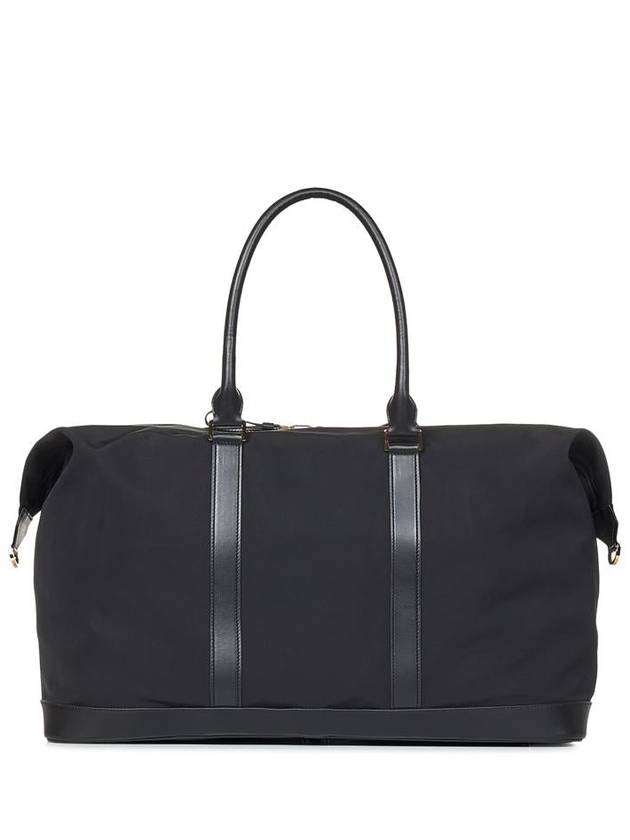 Black Leather Nylon Logo Patch DUFFEL Bag H0459TNY017G1N001 B0560980928 - TOM FORD - BALAAN 4