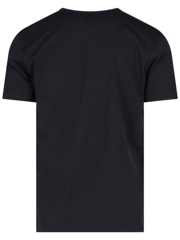 Logo Patch Crew Neck Cotton Short Sleeve T-Shirt Black - DOLCE&GABBANA - BALAAN 3