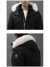 Men's Ballistic Bomber Jacket White Fox Fur Black - MOOSE KNUCKLES - BALAAN 8