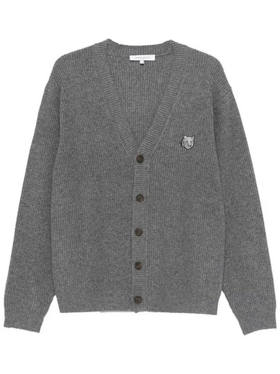 Maison Kitsune Bold Fox Head Patch Men s Wool Cardigan NM00501 H131 - POLO RALPH LAUREN - BALAAN 2