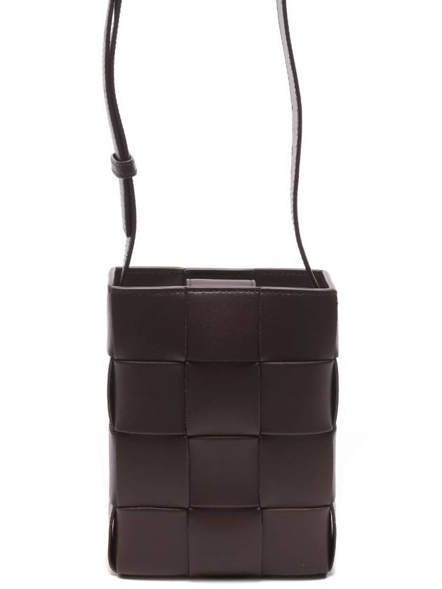 Cassette Intrecciato Mini Cross Bag Brown - BOTTEGA VENETA - BALAAN 2