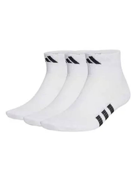 Performance Light Mid Cut Socks 3 Pairs White - ADIDAS - BALAAN 2