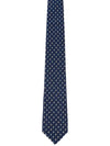 Bird Print Silk Tie Navy - SALVATORE FERRAGAMO - BALAAN 2