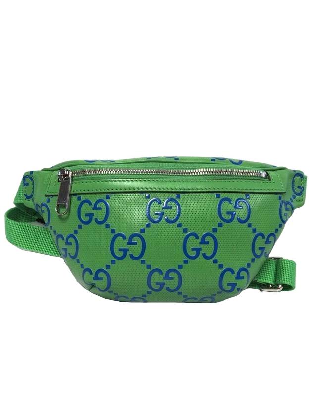 GG Monogram Leather Belt Bag Green - GUCCI - BALAAN 1