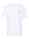 Fox Head Patch Classic Short Sleeve T-Shirt White - MAISON KITSUNE - BALAAN 2