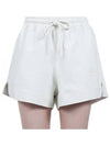 Light Isoli Elasticated Shorts Ivory - GANNI - BALAAN 2