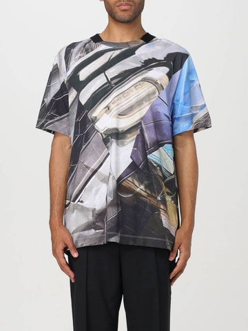 T-shirt Helmut Lang in cotone con stampa astratta - HELMUT LANG - BALAAN 1