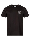 Prism Logo Short Sleeve T-Shirt Black - CP COMPANY - BALAAN 2