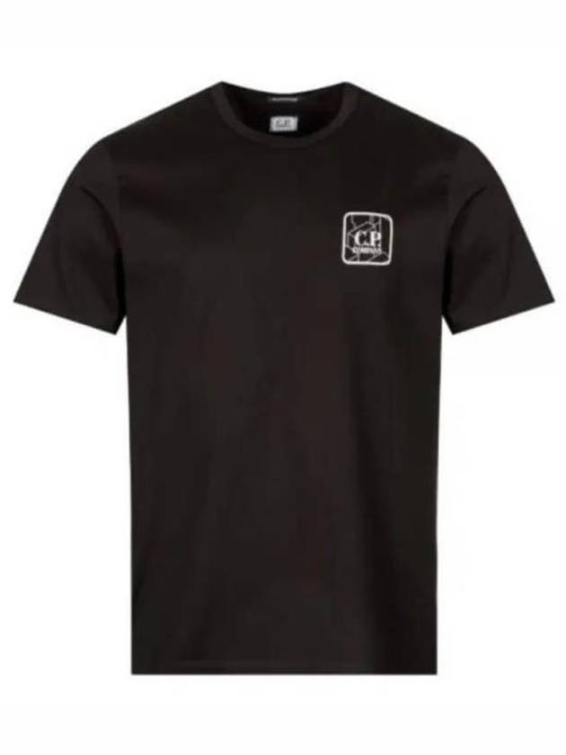 Prism Logo Short Sleeve T-Shirt Black - CP COMPANY - BALAAN 2