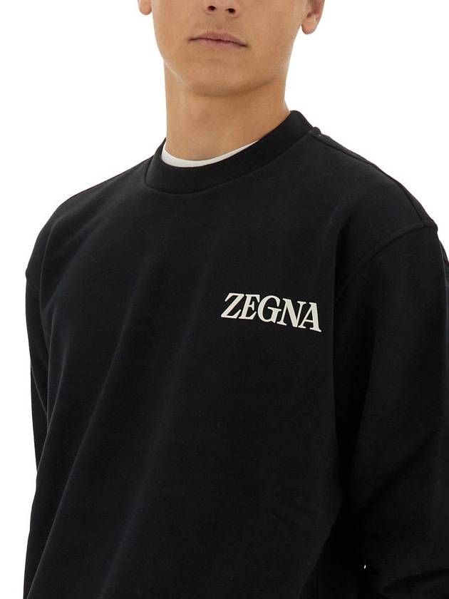 Zegna Cotton Sweatshirt - ERMENEGILDO ZEGNA - BALAAN 4