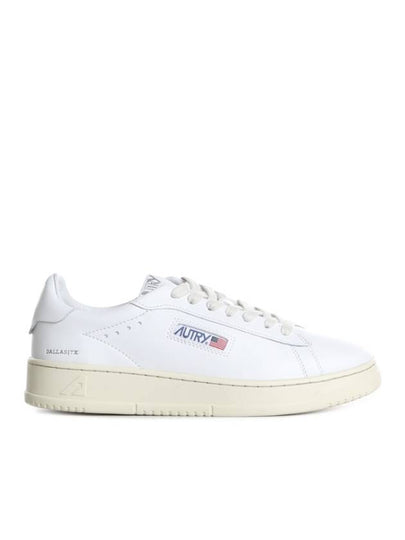 Dallas White Tab Leather Low Top Sneakers White - AUTRY - BALAAN 2