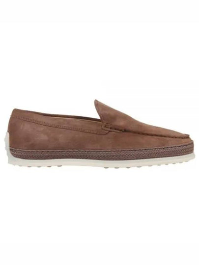 Men's Suede Slip-ons Loafers Brown - TOD'S - BALAAN 2