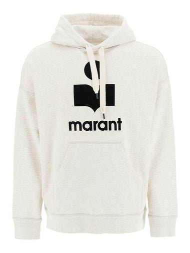 Miley Logo Cotton Hoodie Grey - ISABEL MARANT - BALAAN 1