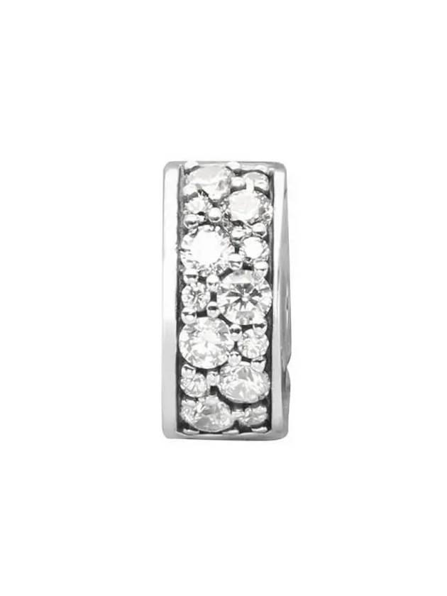 Shining Elegance Spacer Clip Bracelet Charm Silver - PANDORA - BALAAN 3