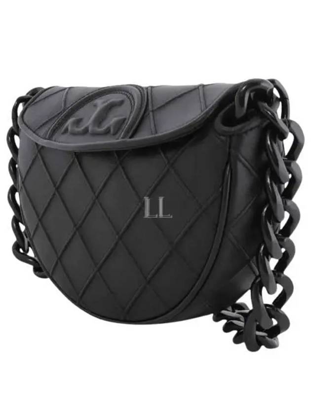 Fleming Soft Mini Crescent Shoulder Bag Black - TORY BURCH - BALAAN 2