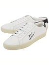 Court Classic Black Tab Low Top Sneakers White - SAINT LAURENT - BALAAN 2