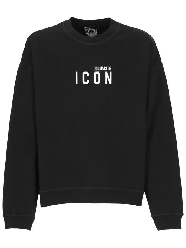 Logo Print Sweatshirt Black - DSQUARED2 - BALAAN 2