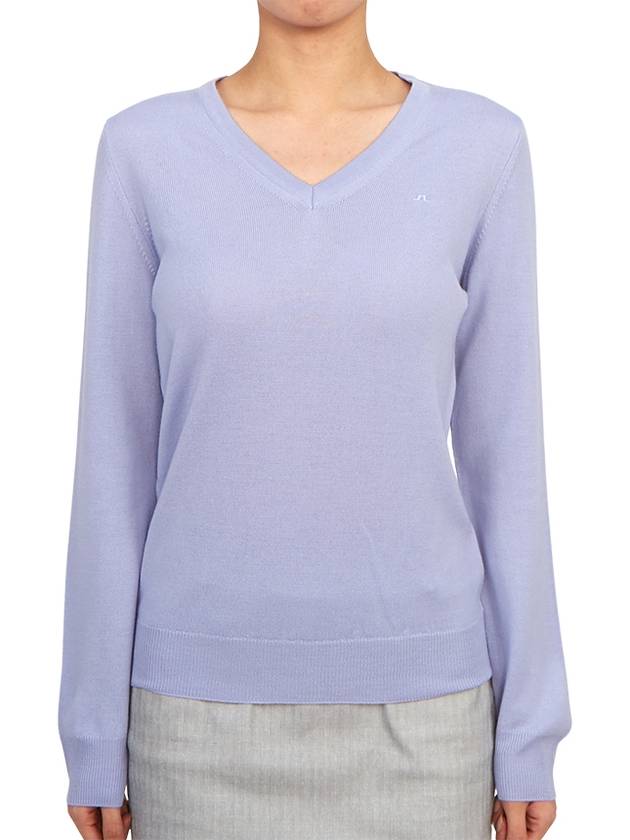 Women's AMAYA Knit Top Light Purple - J.LINDEBERG - BALAAN 2