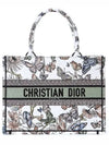 Toile De Jouy Mexico Embroidery Medium Book Tote Bag White - DIOR - BALAAN 3