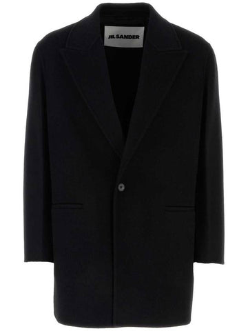 Deconstructed Boxy Fit Jacket Black - JIL SANDER - BALAAN 1