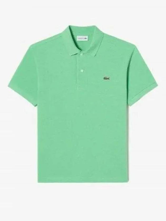 Men s French Regular Fit Basic Short Sleeve Polo Apple Green 1285982 - LACOSTE - BALAAN 1