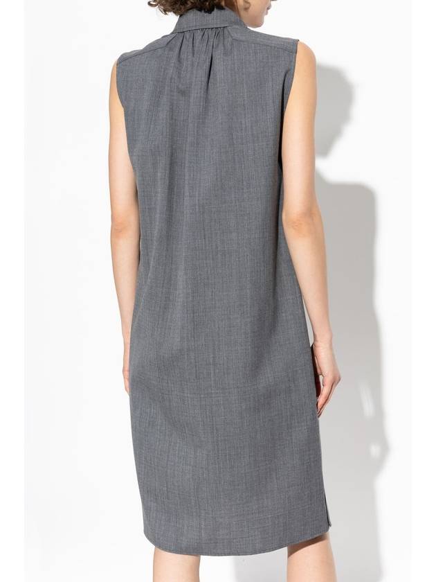 JIL SANDER Wool Dress, Women's, Grey - JIL SANDER - BALAAN 4